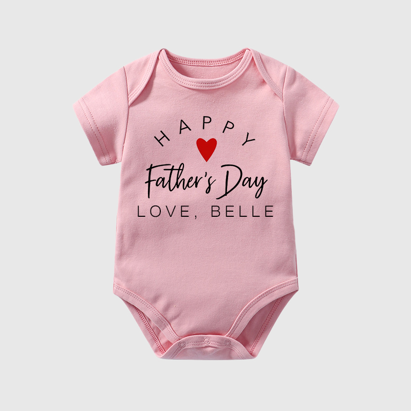 Personalized Happy First Father's Day Cozy Onesie| BBcloth2224