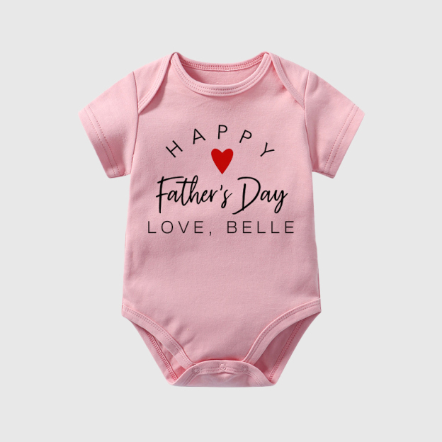 Personalized Happy First Father's Day Cozy Onesie| BBcloth2224