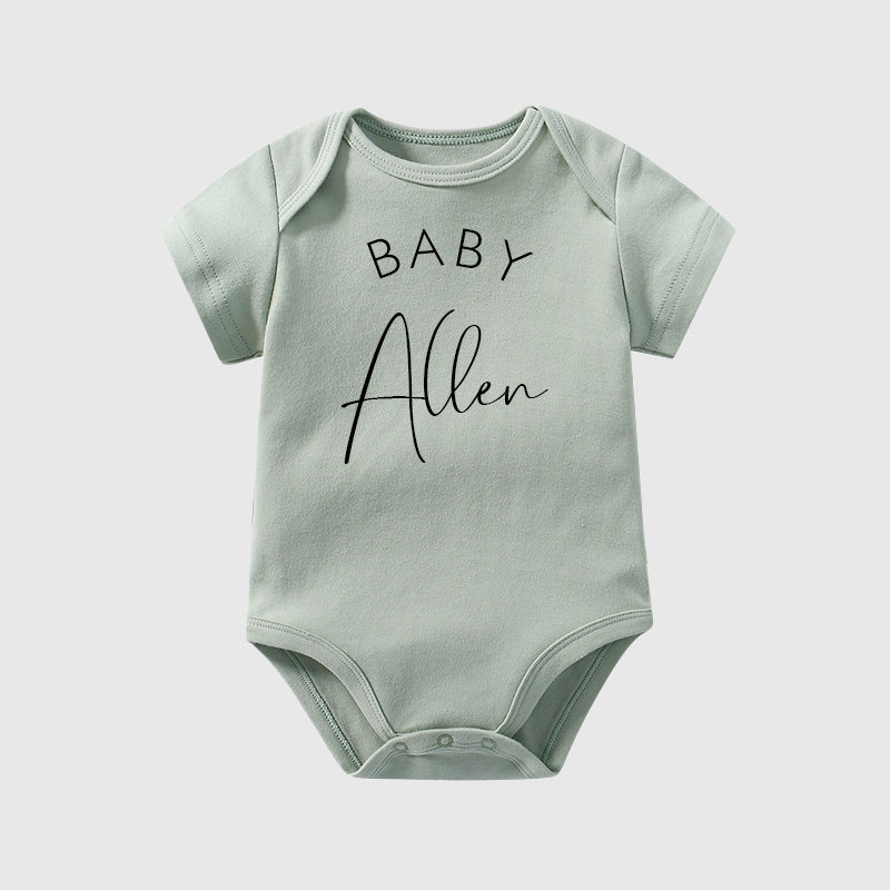 Personalized Baby Name Cozy Onesie| BBCloth14