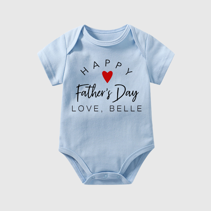 Personalized Happy First Father's Day Cozy Onesie| BBcloth2224