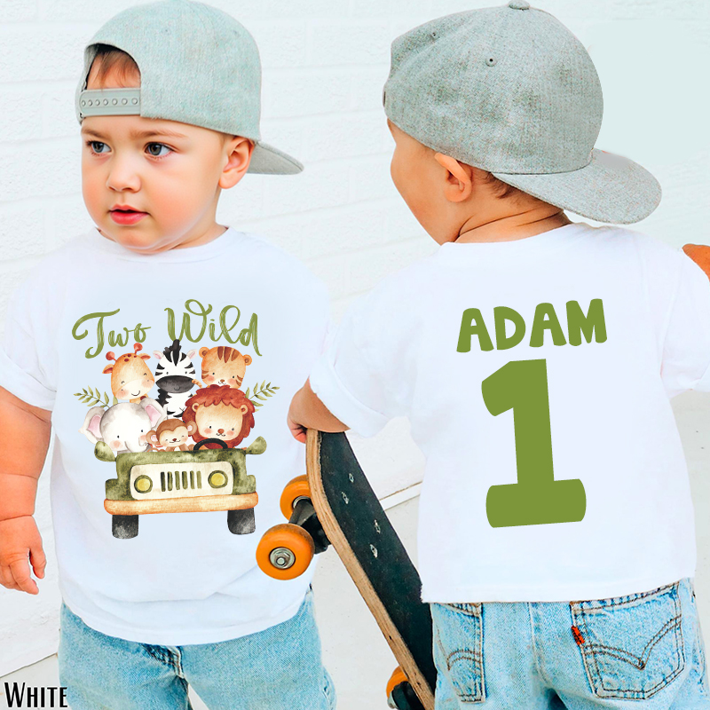 Personalized Kid Safari Birthday Cozy T-Shirt| Cloth1446