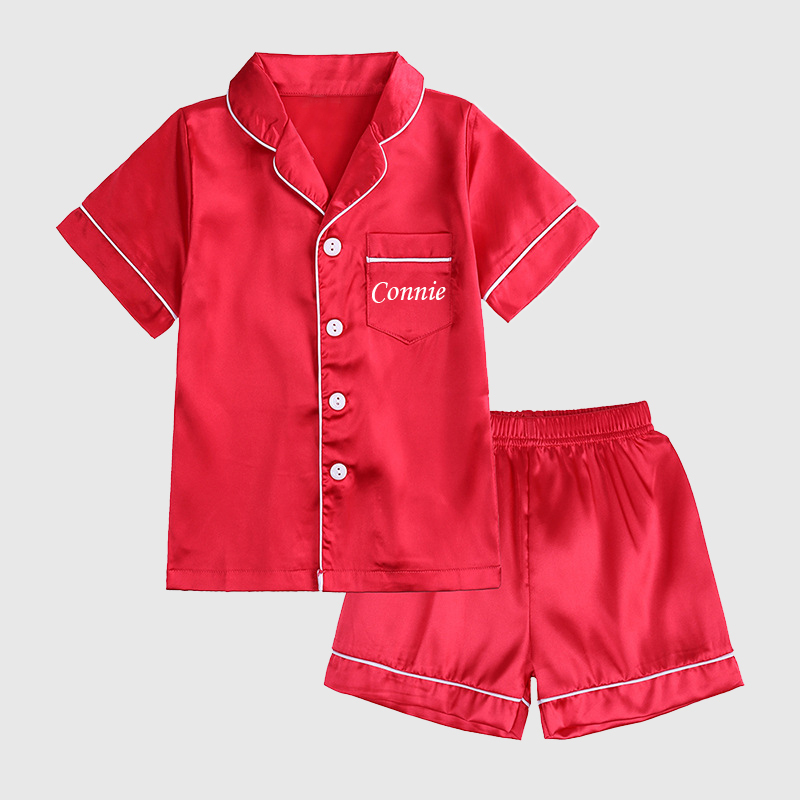 Personalized Kids Silk Pajamas| Cloth74