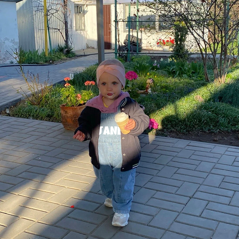 Personalized Kids Oversized Denim Loose Overalls| Pants07