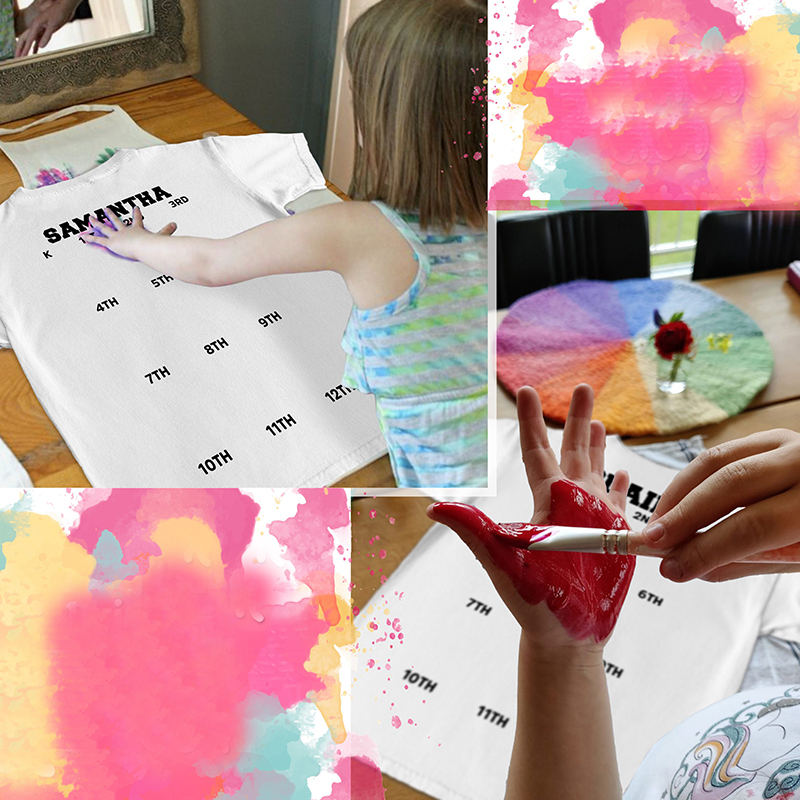 Personalized Kids Class Of 2038 Handprint Graduation Shirt| Cloth183