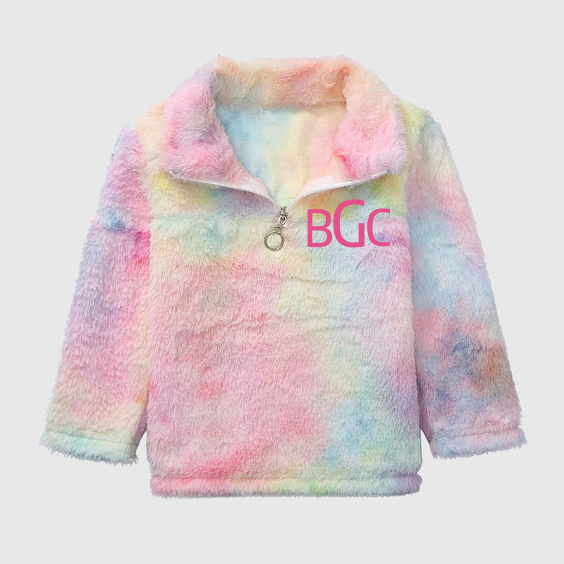 Personalized Mom & Me Tie Dye Monogram Matching Pullover Jacket| Cloth90