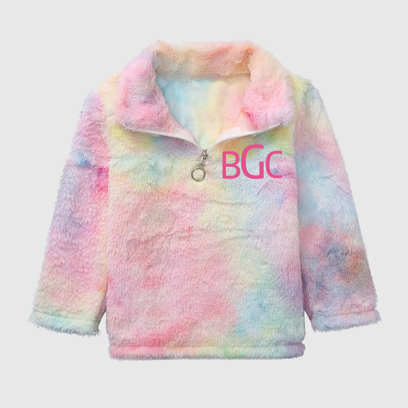 Personalized Mom & Me Tie Dye Monogram Matching Pullover Jacket| Cloth90