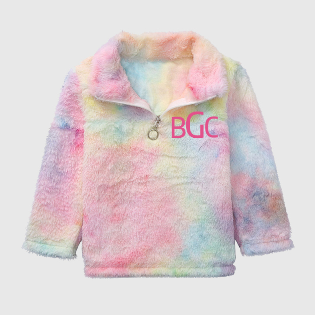 Personalized Mom & Me Tie Dye Monogram Matching Pullover Jacket| Cloth90