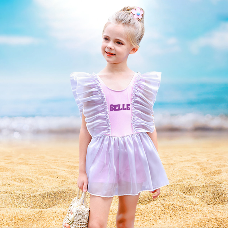Personalized Girls One Piece Swimsuit| Swimsuit02
