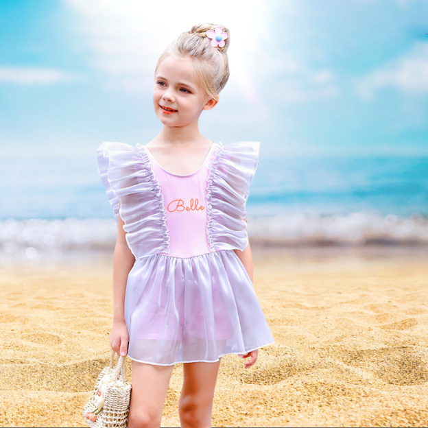 Personalized Girls One Piece Swimsuit| Swimsuit02