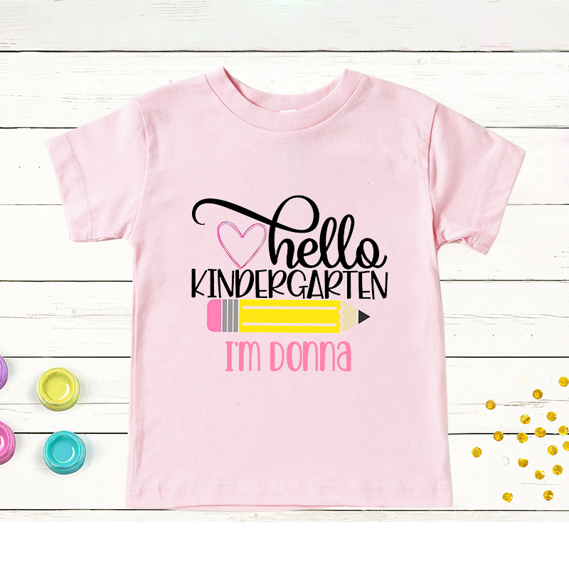 Personalized Kids First Day Of School T-Shirt| Cloth167
