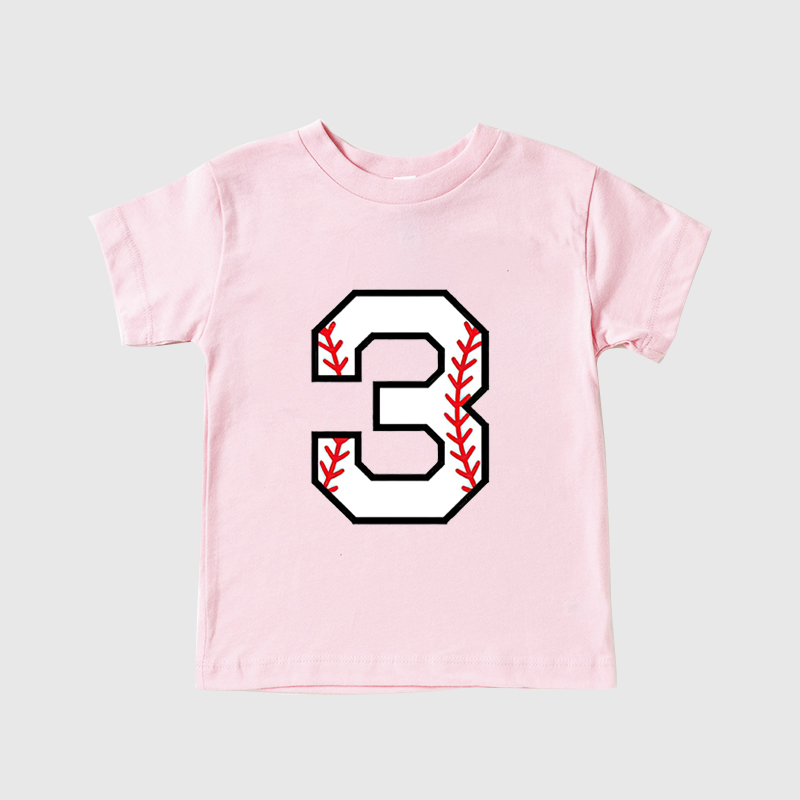 Personalized Kids Baseball Numbers T-Shirts| Cloth149