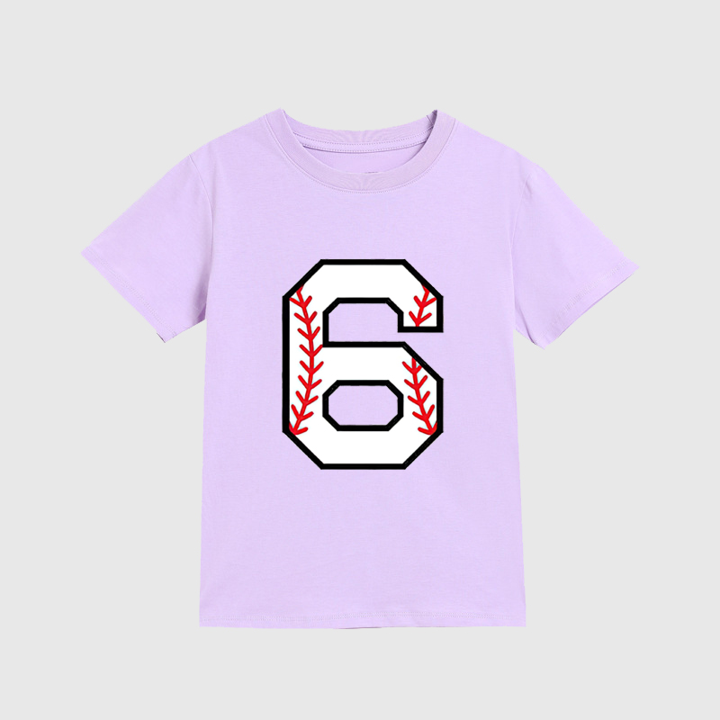 Personalized Kids Baseball Numbers T-Shirts| Cloth149