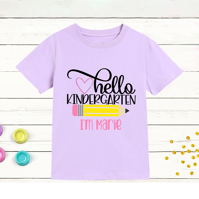 Personalized Kids First Day Of School T-Shirt| Cloth167