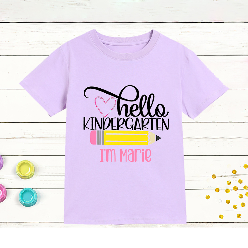 Personalized Kids First Day Of School T-Shirt| Cloth167