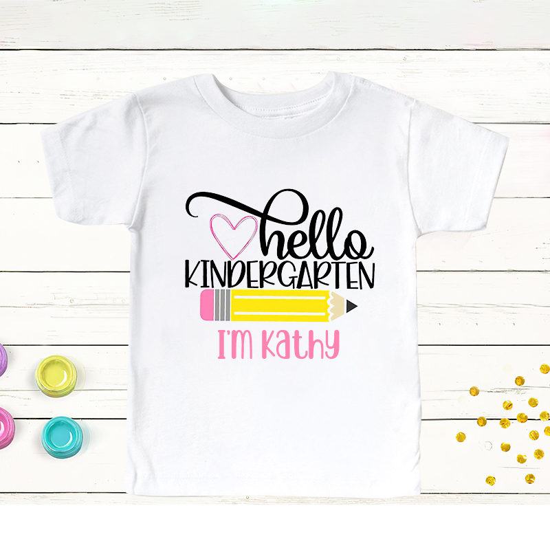 Personalized Kids First Day Of School T-Shirt| Cloth167