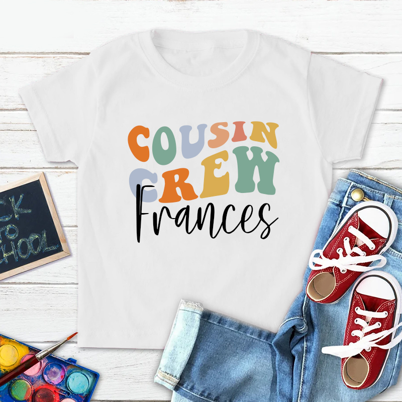 Personalized Kids Cousin Crew T-Shirt| Cloth1407
