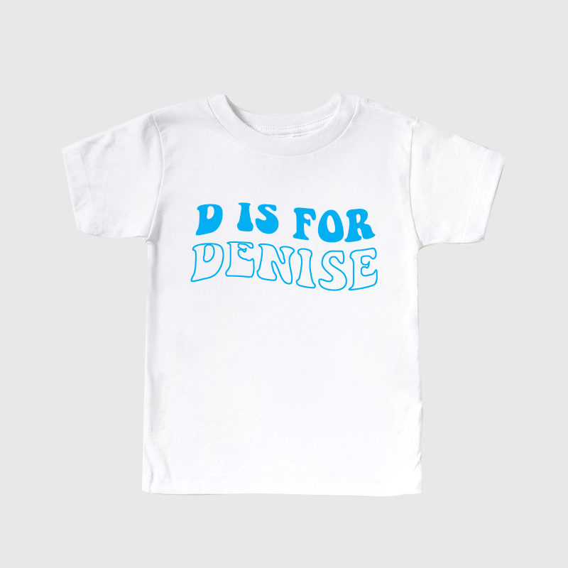 Personalized Kids N is for Name Retro T-Shirt| Cloth168