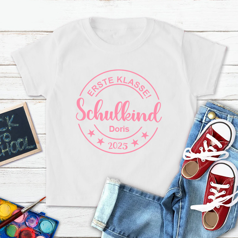 Personalized Kids Back To School Name T-Shirt| Cloth1478