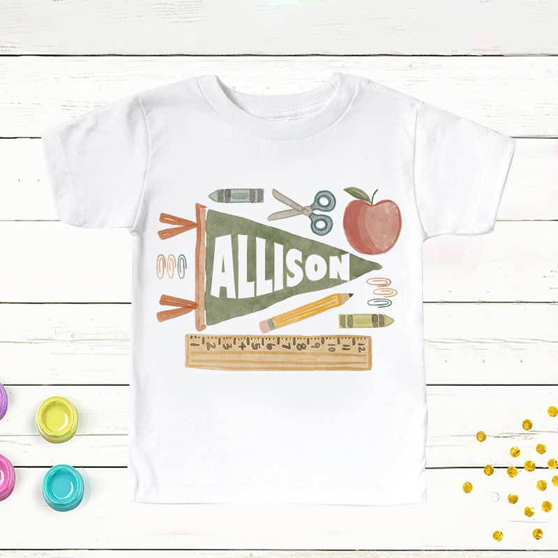 Personalized Kids Back To School T-Shirt| Cloth1485