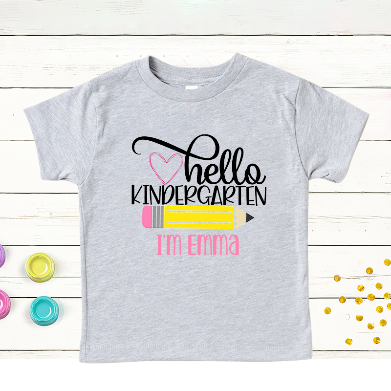 Personalized Kids First Day Of School T-Shirt| Cloth167