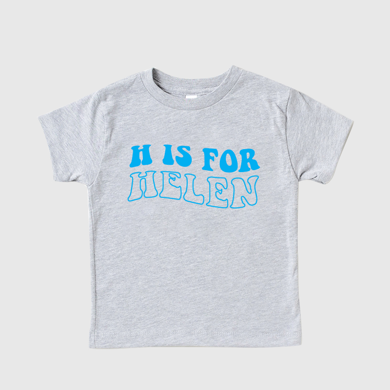 Personalized Kids N is for Name Retro T-Shirt| Cloth168