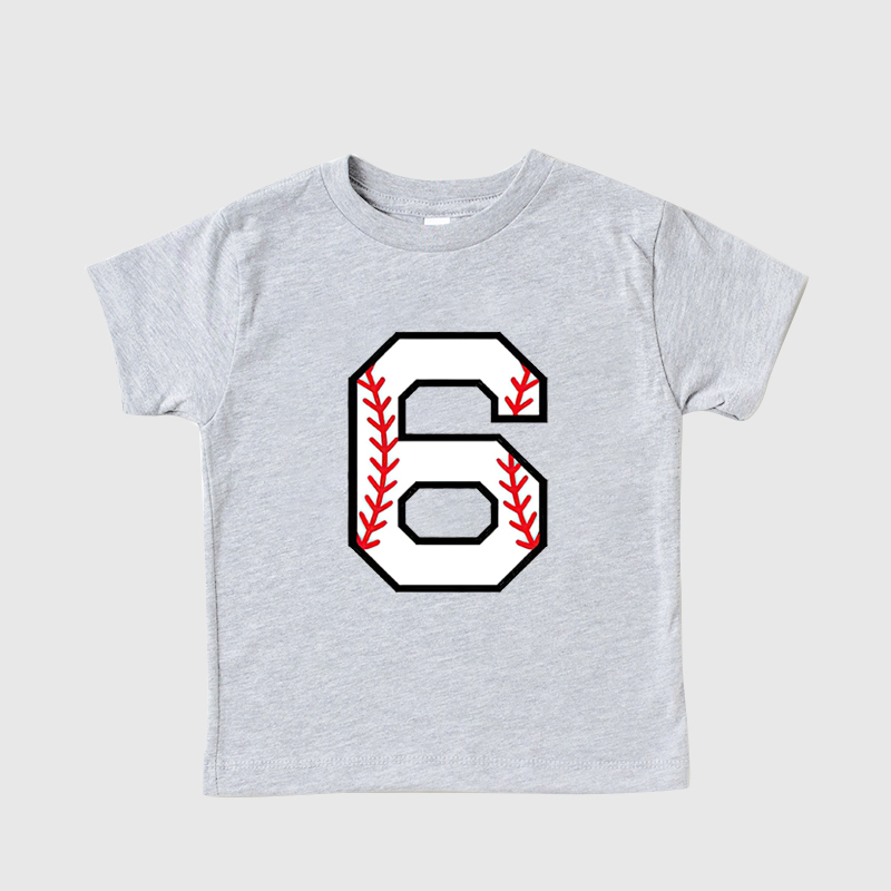 Personalized Kids Baseball Numbers T-Shirts| Cloth149