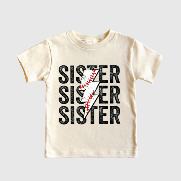 Personalized Girls Baseball Sister T-Shirt| Cloth148