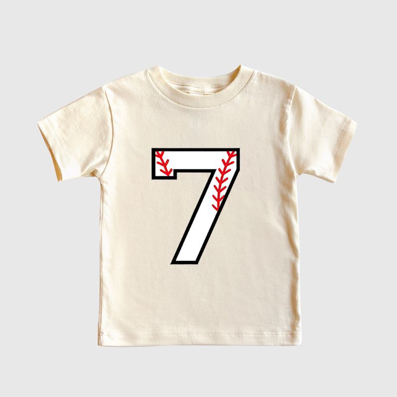 Personalized Kids Baseball Numbers T-Shirts| Cloth149