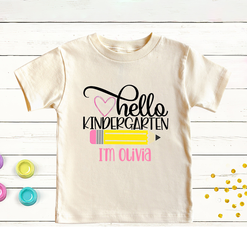 Personalized Kids First Day Of School T-Shirt| Cloth167
