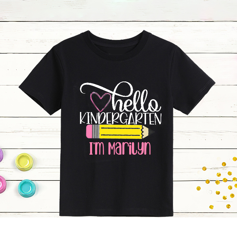 Personalized Kids First Day Of School T-Shirt| Cloth167