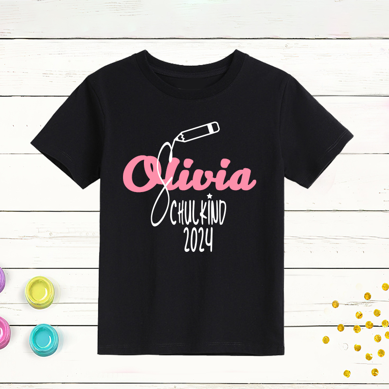 Personalized Kids 2024 Starting School  T-Shirt| Cloth184