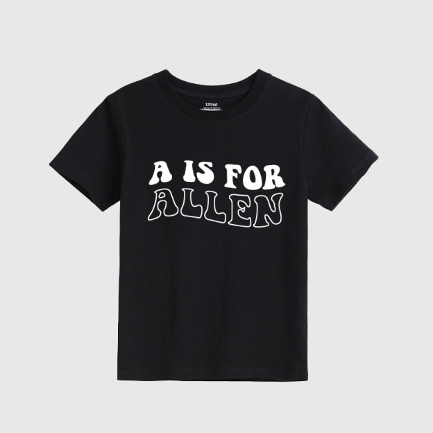 Personalized Kids N is for Name Retro T-Shirt| Cloth168