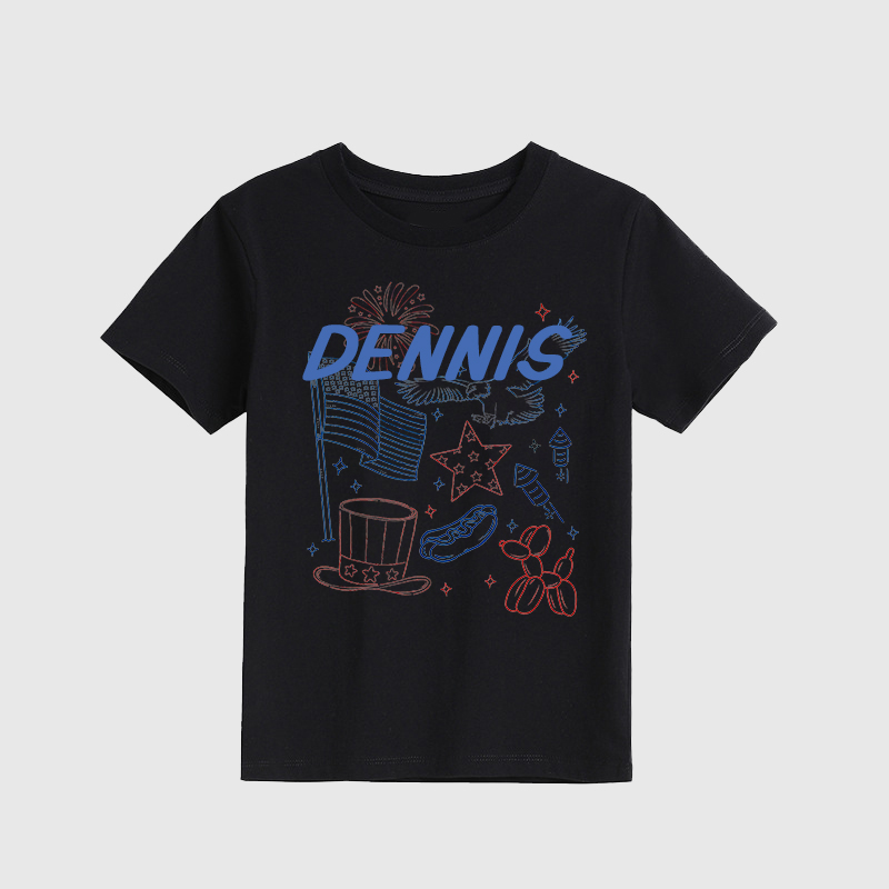 Personalized Kid 4th Of July Independence T-Shirt| Cloth1458