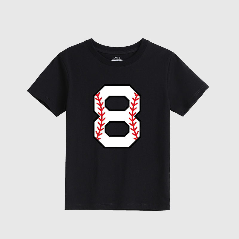 Personalized Kids Baseball Numbers T-Shirts| Cloth149
