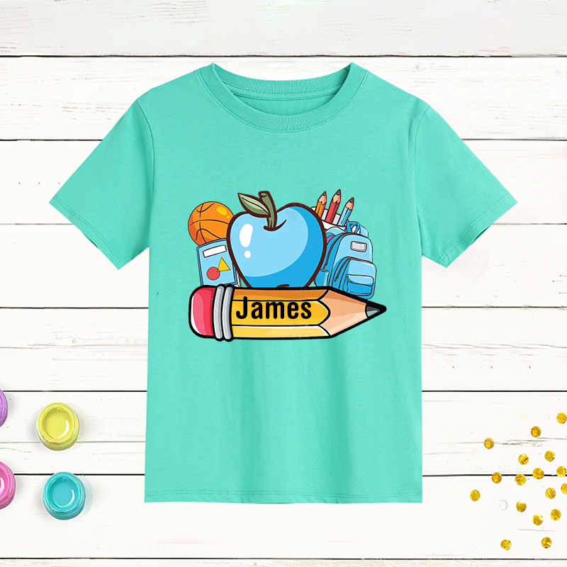 Personalized Kids Back To Schoo T-Shirt| Cloth176