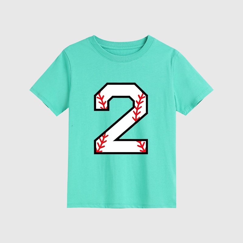 Personalized Kids Baseball Numbers T-Shirts| Cloth149