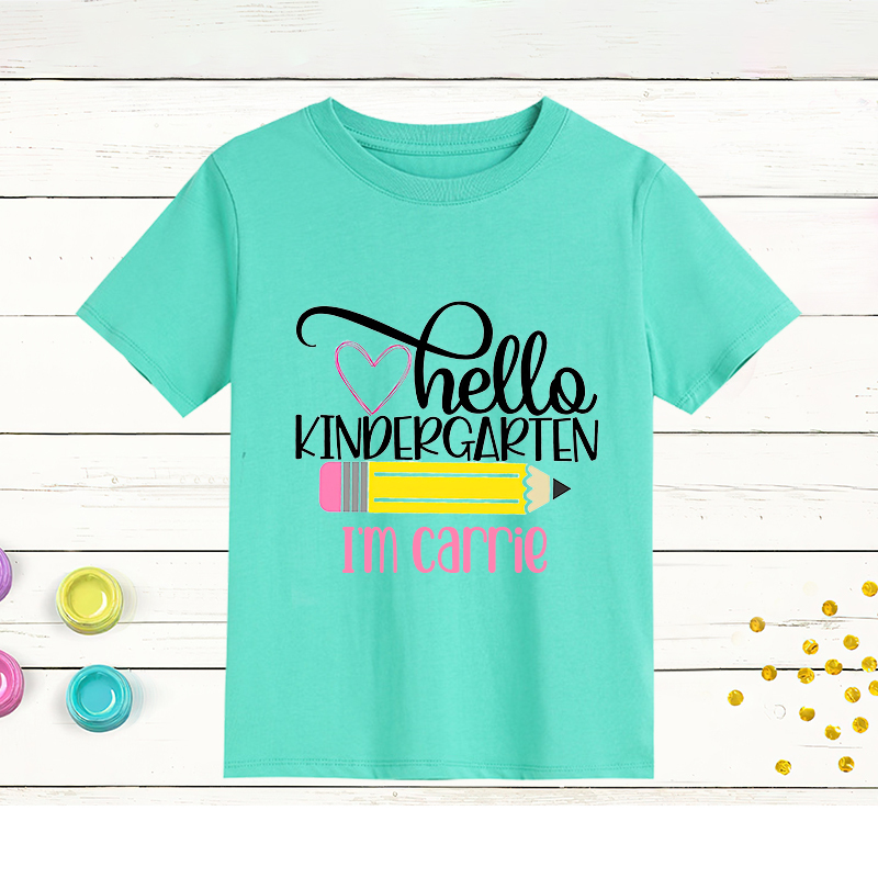 Personalized Kids First Day Of School T-Shirt| Cloth167