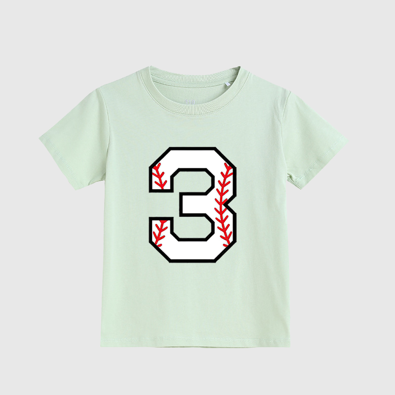 Personalized Kids Baseball Numbers T-Shirts| Cloth149