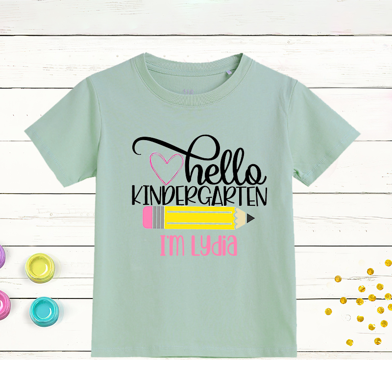 Personalized Kids First Day Of School T-Shirt| Cloth167