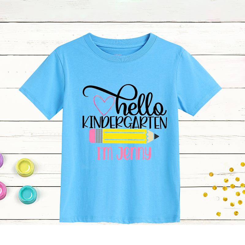 Personalized Kids First Day Of School T-Shirt| Cloth167