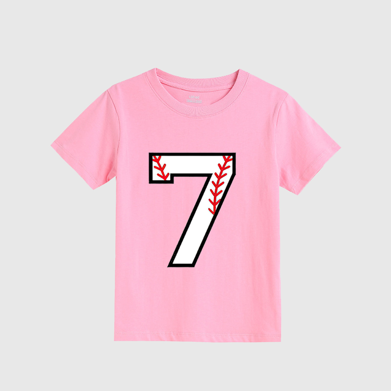 Personalized Kids Baseball Numbers T-Shirts| Cloth149