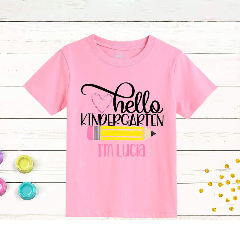 Personalized Kids First Day Of School T-Shirt| Cloth167