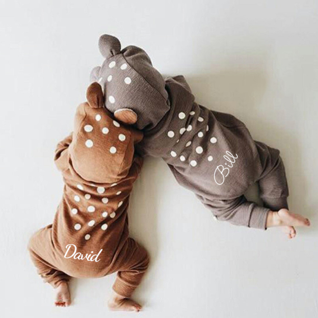 Personalized Baby Deer Romper Jumpsuit| BBcloth81