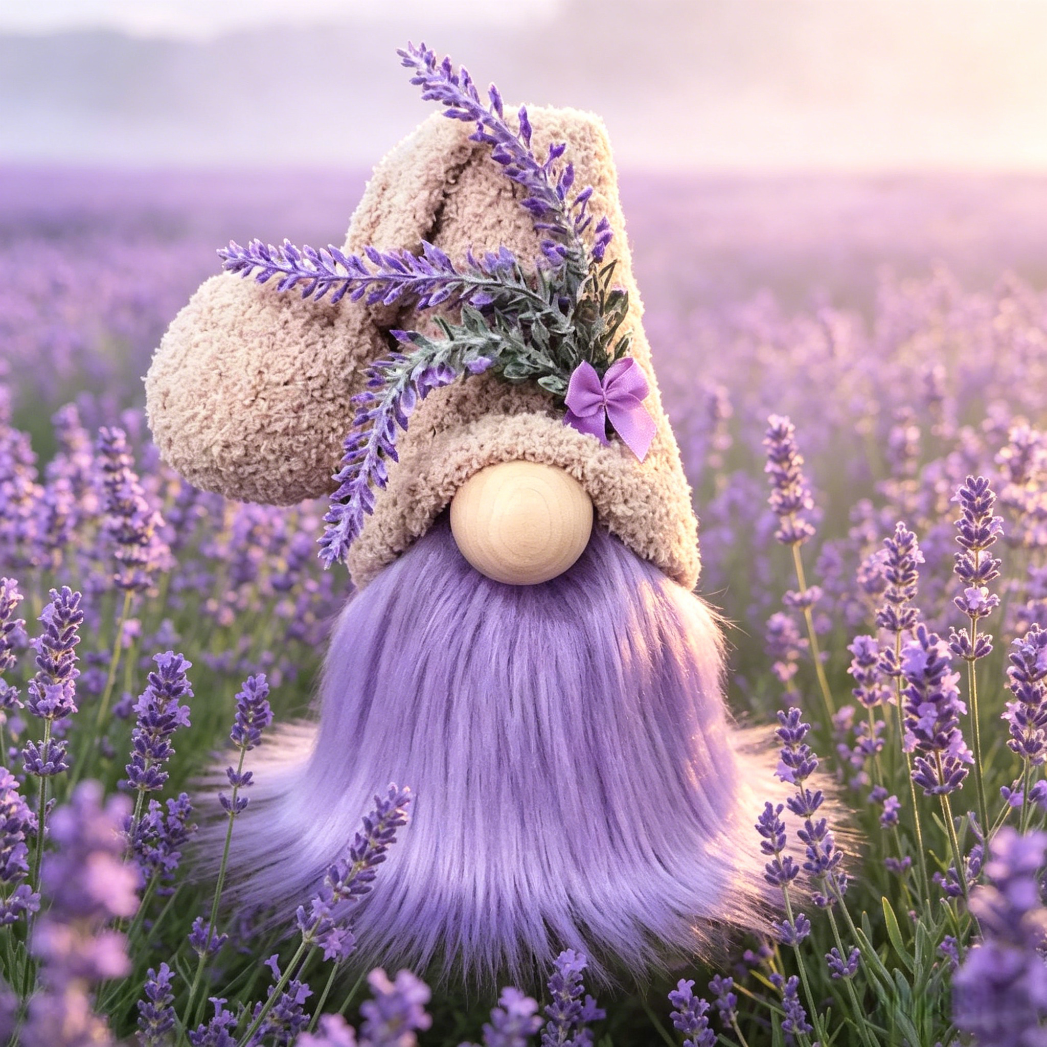 Lavender Spring Gnome