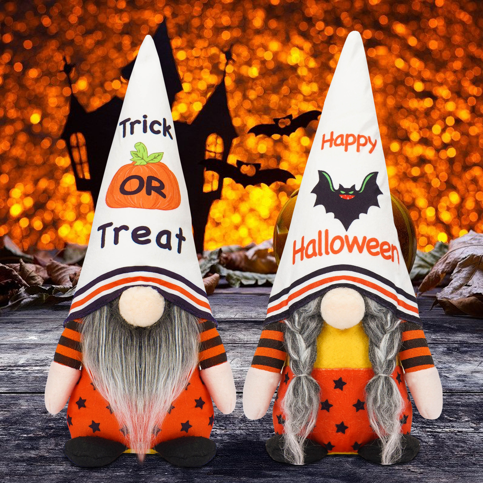 Trick or Treat Gonk Couple (11 inches)