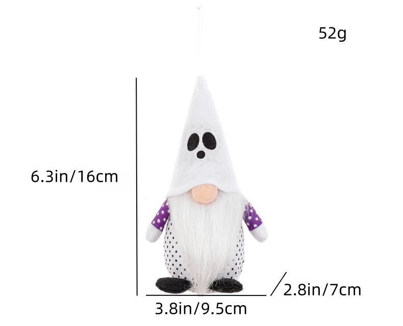 Boo Ghost Gonks 4 Pack Halloween (6.7 inches)