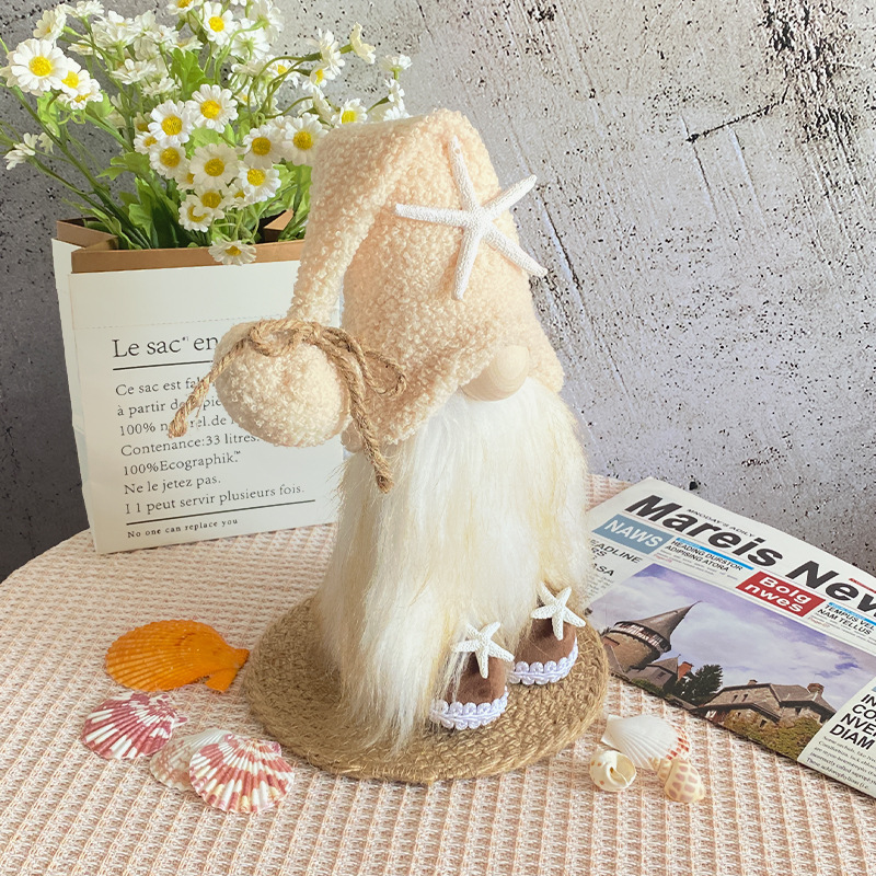 Starfish Gnome --Tiered Tray Gnome (10 inches)