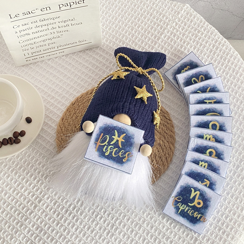 12 Zodiac Signs Knitted Gnomes (9.5 Inches)