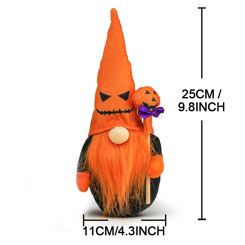 Halloween Pumpkin Gonk Pair (10 inches)