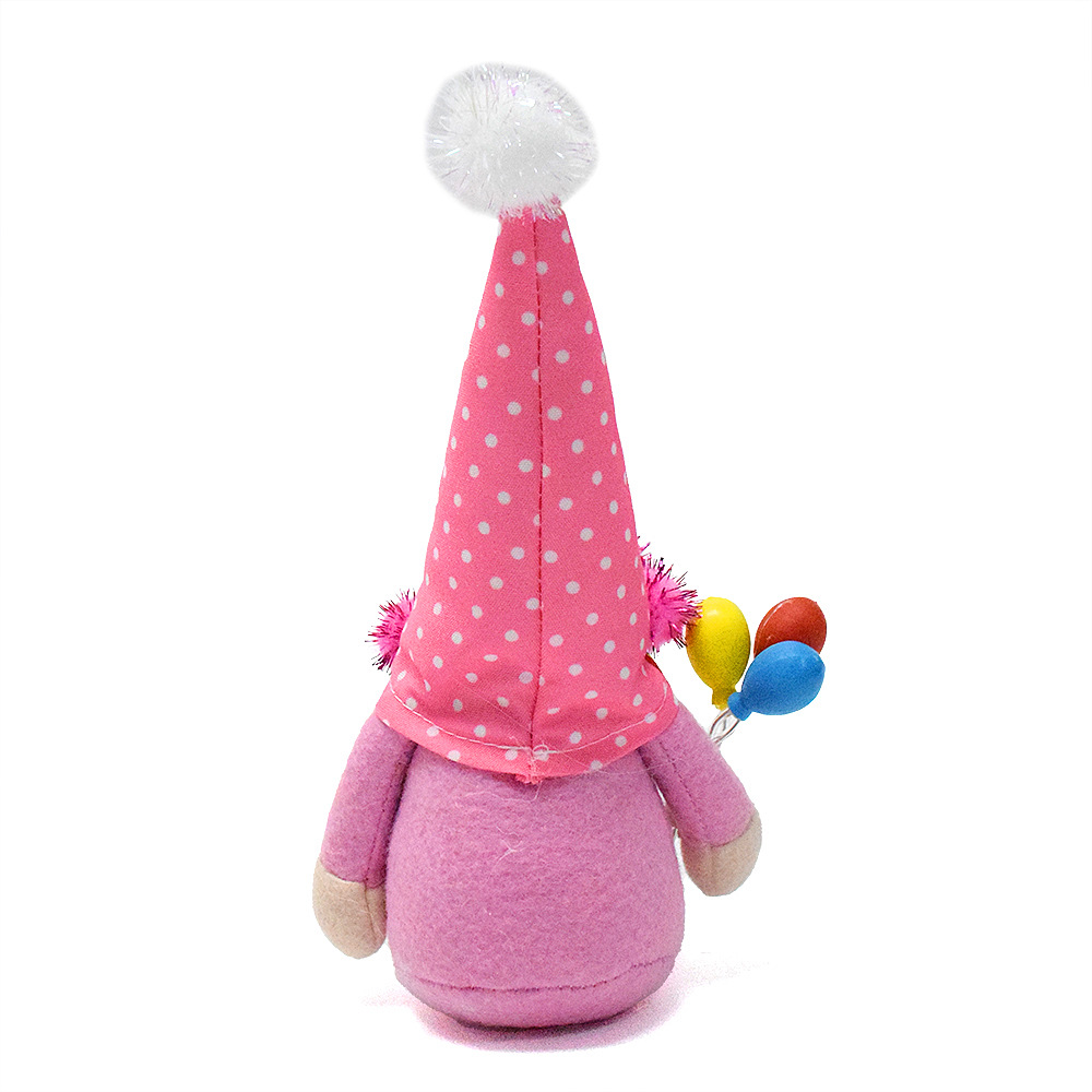 Colorful Polka-Dot Birthday Gock,Desktop Ornament (8 inches)